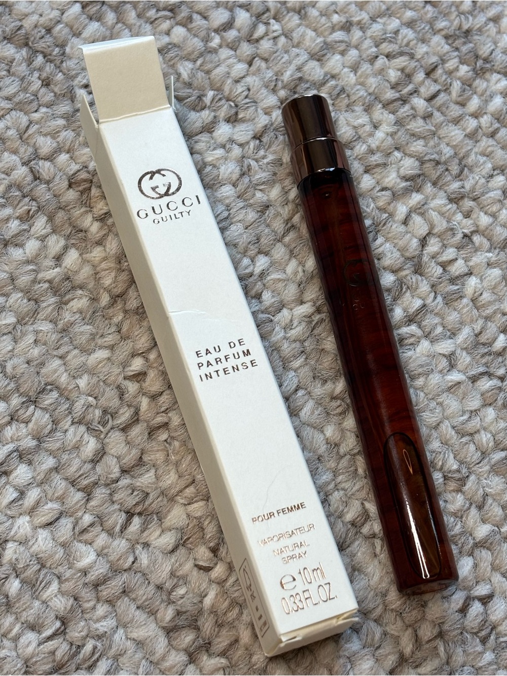 Gucci Guilty Intense Eau De Parfum Pour Femme Travel Spray 10ml NEW